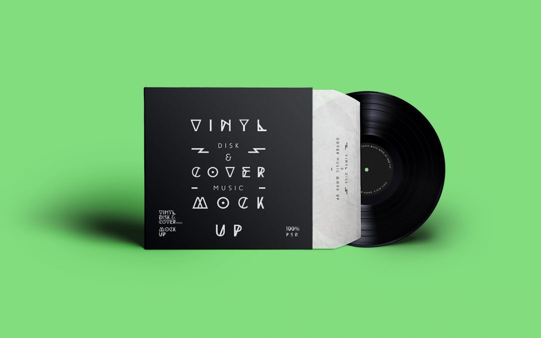 Vinyl Cover Record Mock Up